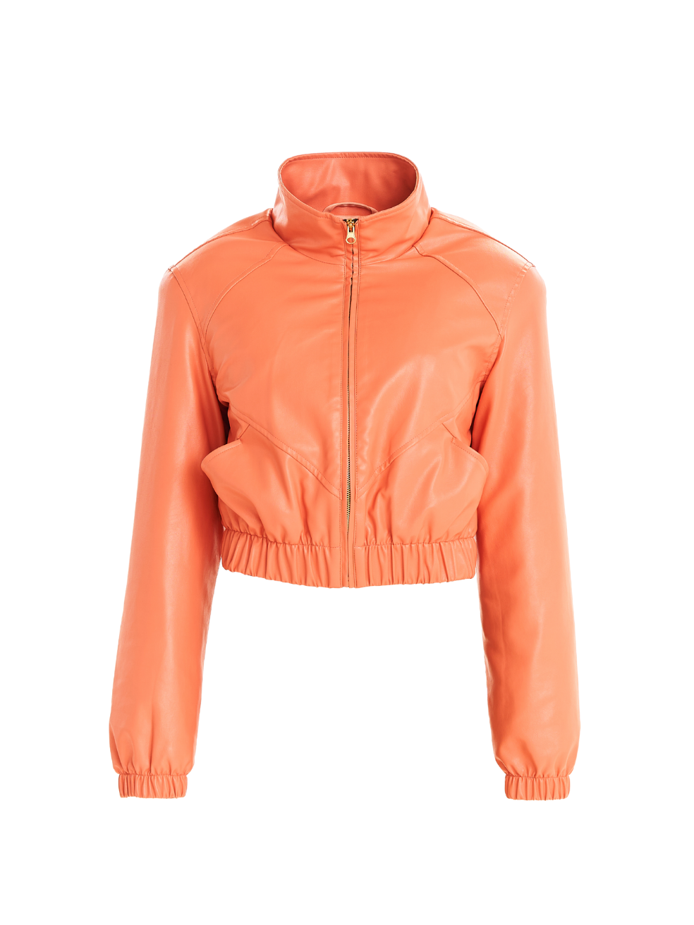 Shiloh Peach Vegan Leather Jacket